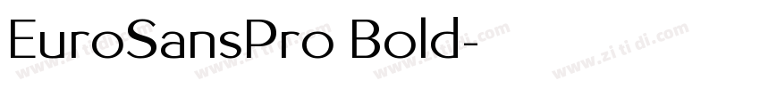 EuroSansPro Bold字体转换